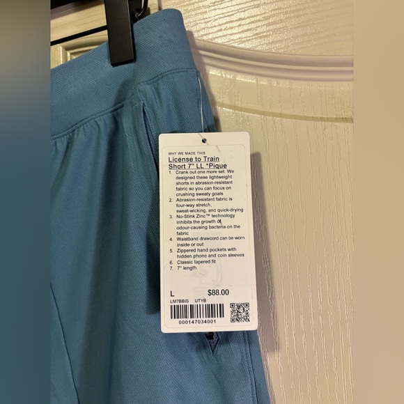 Lululemon Men’s “License To Train” Short 7” Inseam (L) *PIQUE* SOLD OUT AT LULU - Picture 5 of 6